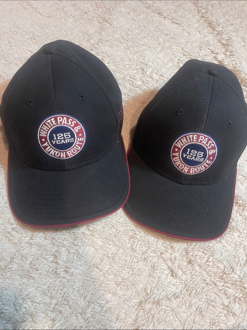 White pass & Yukon Route 125 years hats